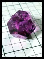 Dice : Dice - DM Collection - Armory Purple Transparent D12 2nd Generation - Ebay Jan 2014
